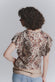 Mochaccino Ruffle Sleeve Blouse woman Barone firenze - 2