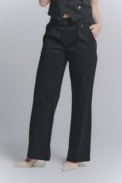 Pantalone Palazzo Shine Nero