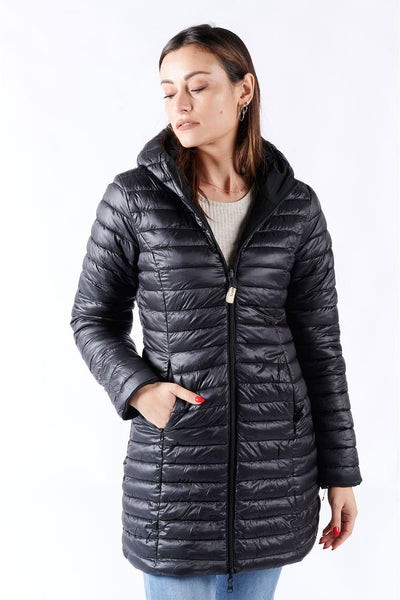 Women’s Long Thermal Down Jacket Black