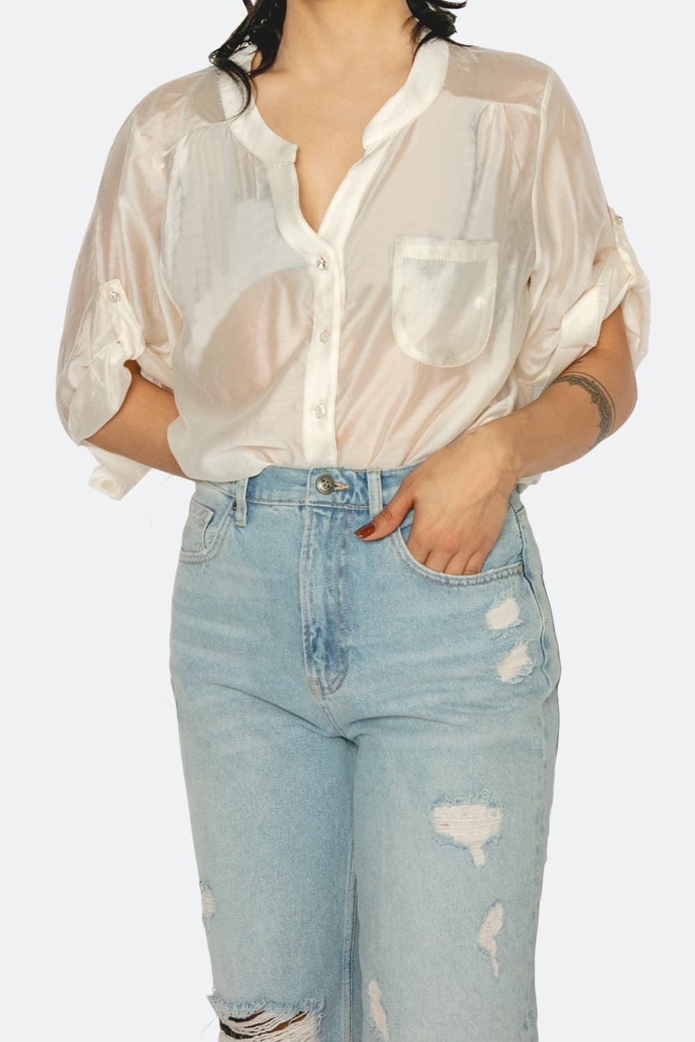 Korean Women's Shirt donna Barone firenze - 2