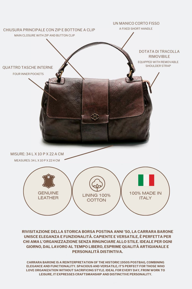 Carrara Dark Brown woman Barone firenze - 5