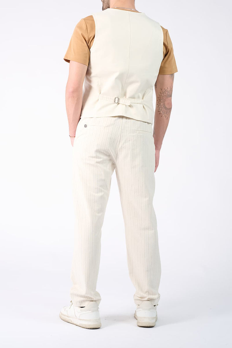 Men's Pinstripe Vest man Barone firenze - 5