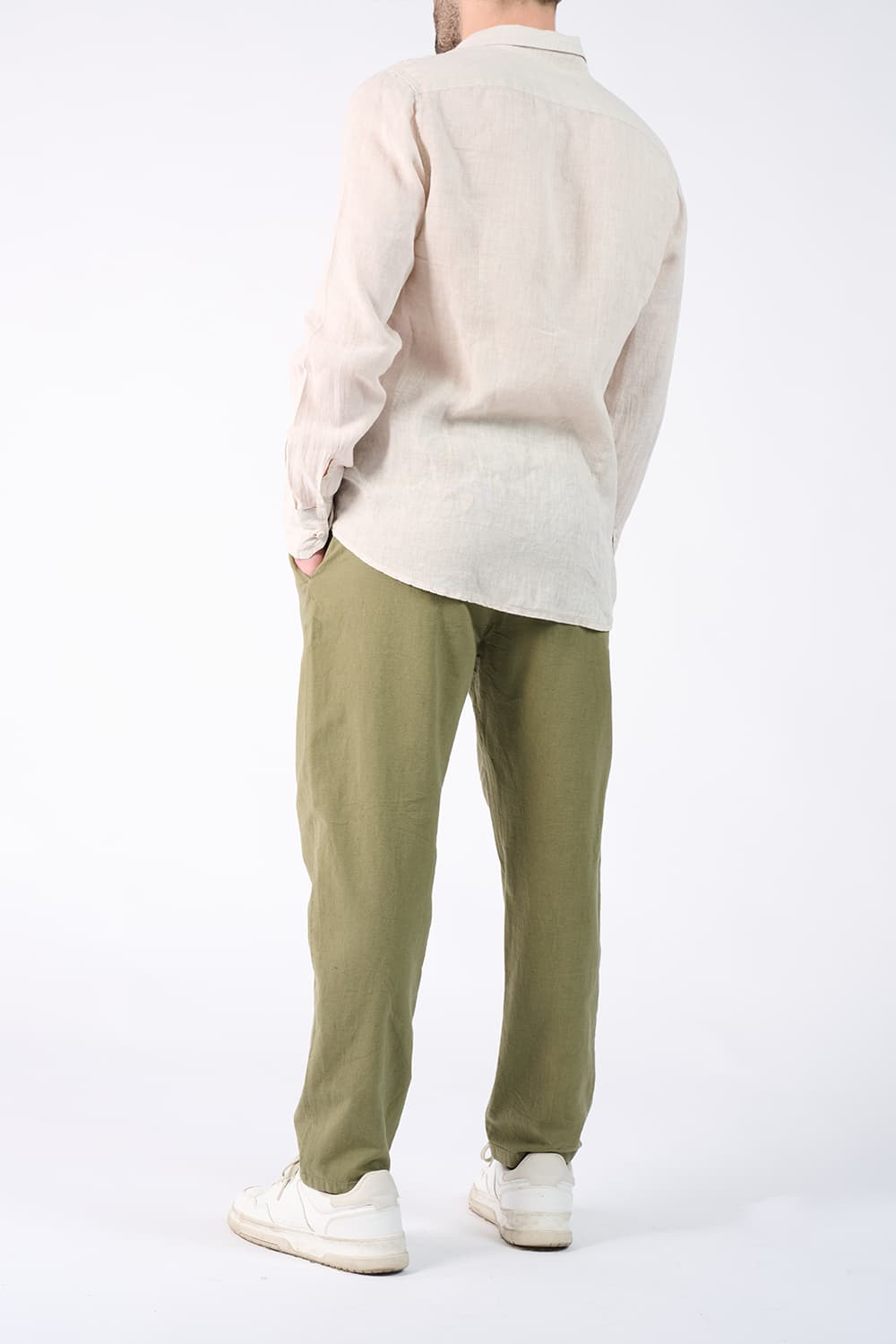 Men's Linen Shirt man Barone firenze - 4