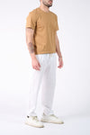 Linen Trousers with Elastic man Barone firenze - 3