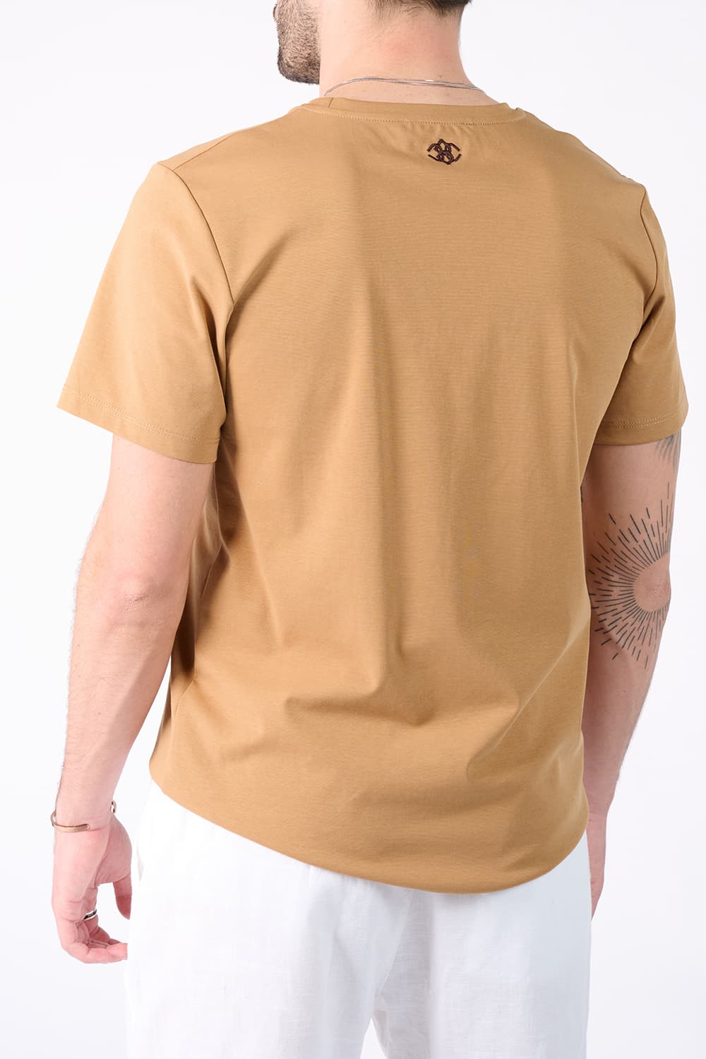 T-shirt Baron Embroidery Back New man Barone firenze - 1