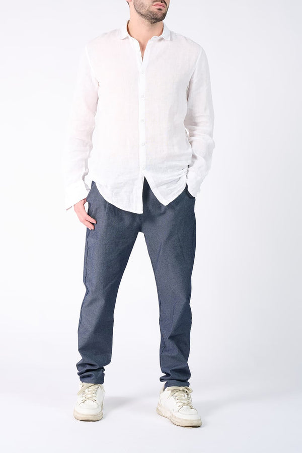 Men's Linen Shirt man Barone firenze