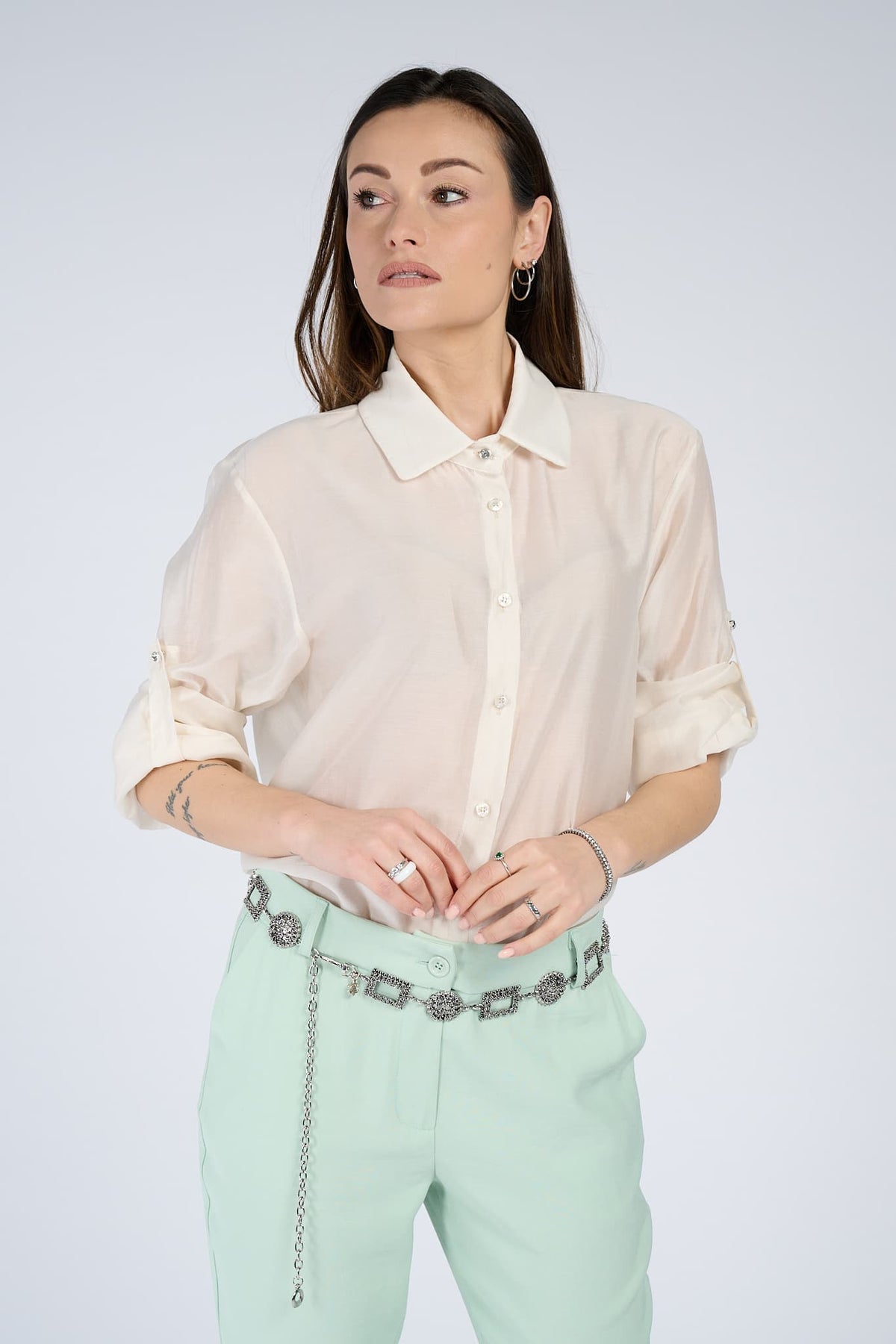 Classic Women's Shirt woman Barone firenze - 1