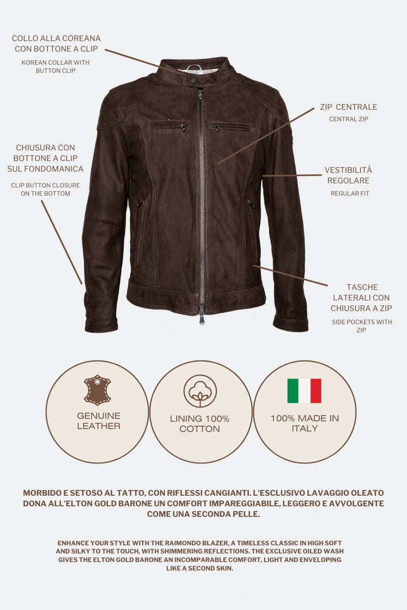 Elton Gold Oleate Dark Brown man Barone firenze - 8