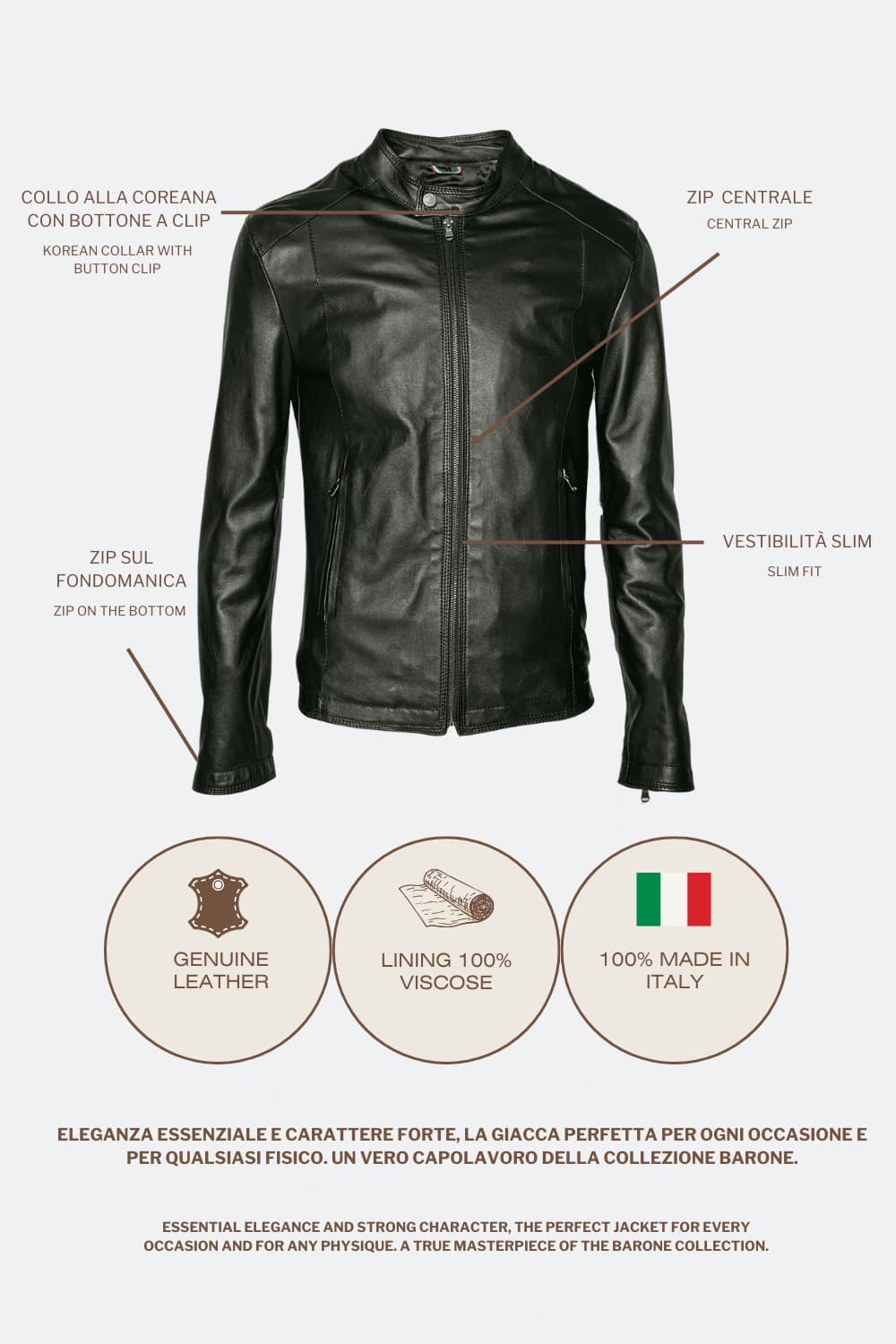 Massi Black Jacket man Barone firenze - 11