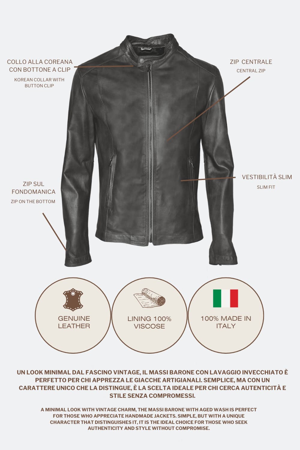 Massi Vintage Gray uomo Barone firenze - 4