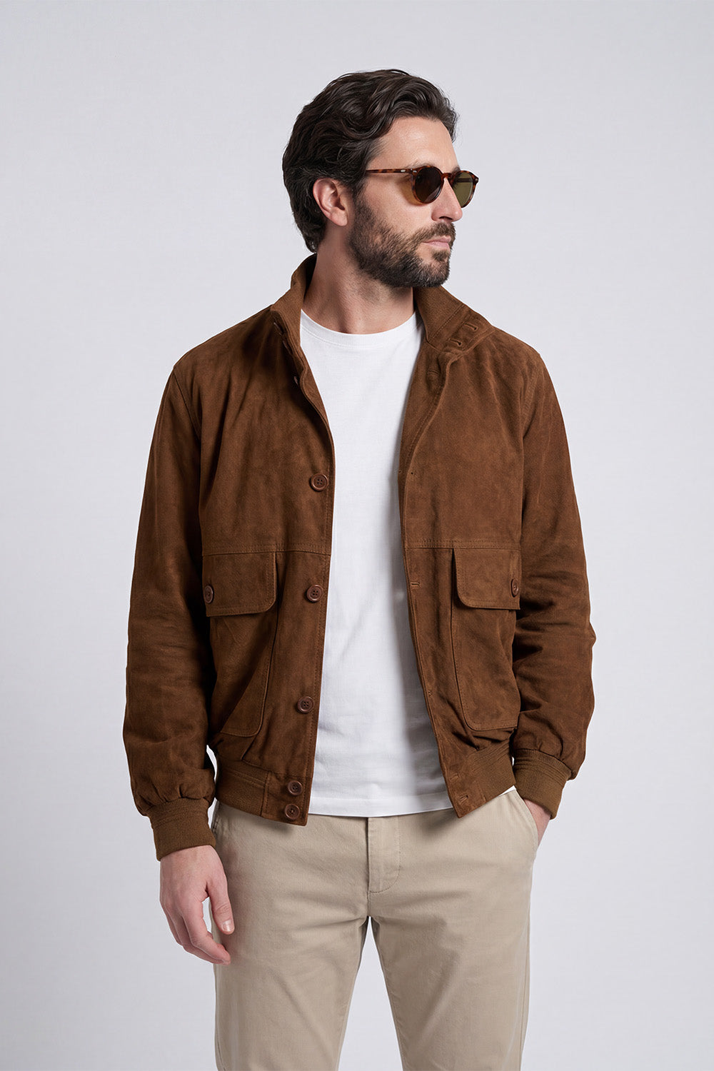 Aldo Polo Suede Cognac unisex Barone firenze - 3