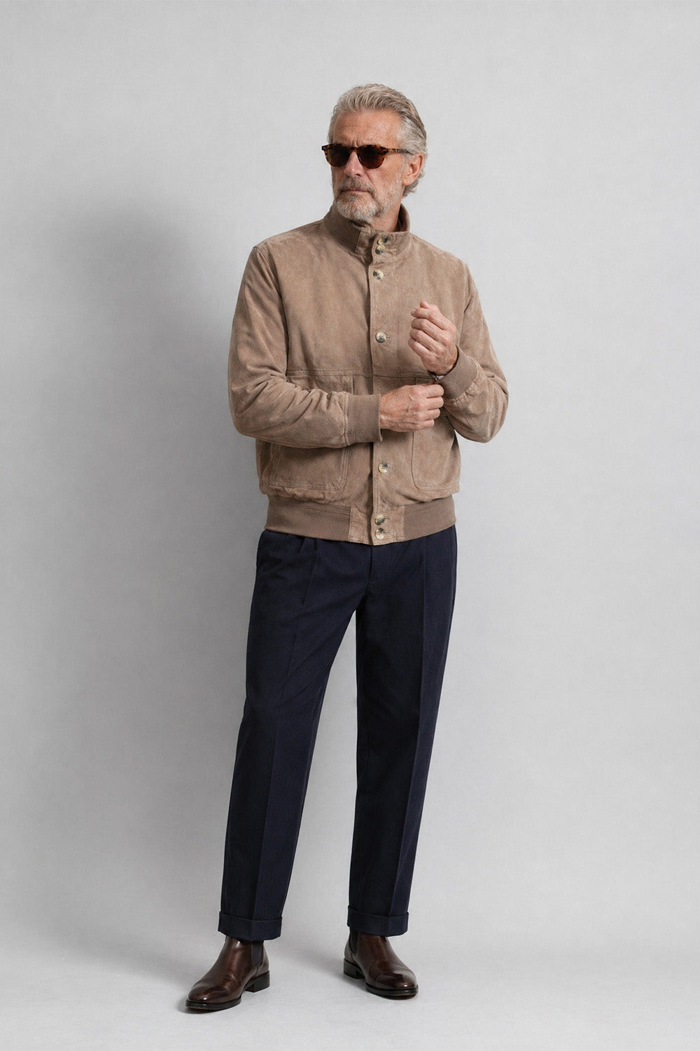 Aldo Polo Suede Taupe unisex Barone firenze - 6