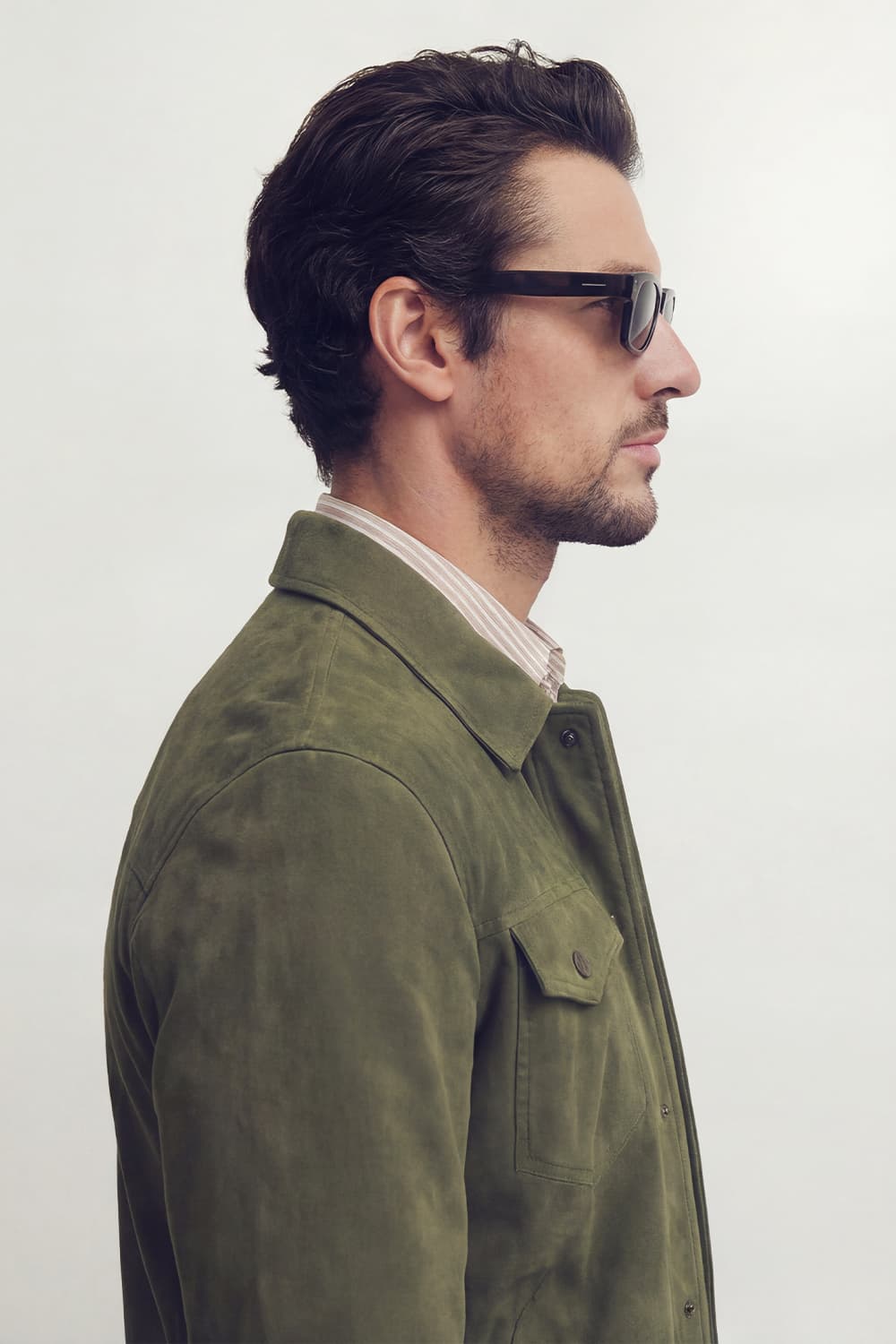 Ale Green Suede Men’s Jacket unisex Barone firenze - 11