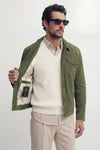 Ale Green Suede Men’s Jacket unisex Barone firenze - 8