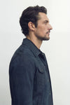 Ale Blue Suede Jacket Men's unisex Barone firenze - 3