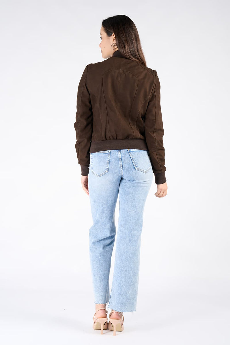 Ambra Suede Dark Brown woman Barone firenze - 11