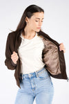 Ambra Suede Dark Brown woman Barone firenze - 4