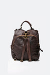 Arezzo Dark Brown Backpack unisex Barone firenze - 7
