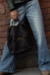 Arezzo Dark Brown Backpack unisex Barone firenze - 5