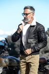 Aviator Shearling Style Black man Barone firenze - 8
