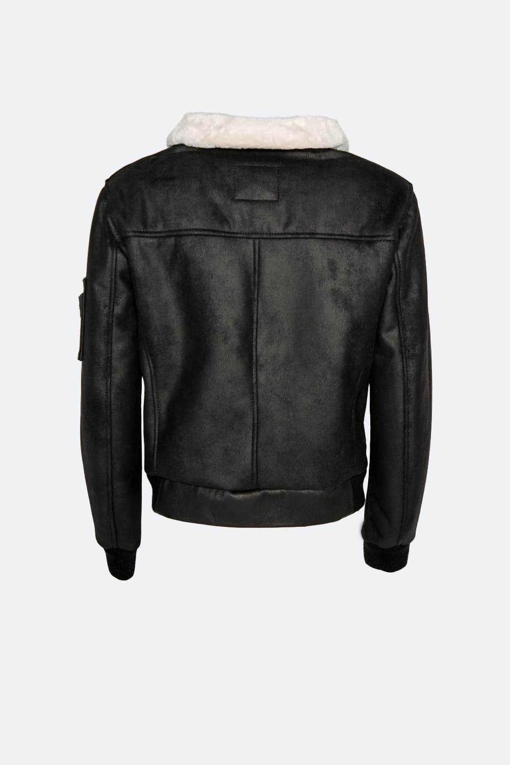 Aviator Shearling Style Black man Barone firenze - 11