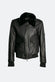 Aviator Black Leather Jacket man Barone firenze - 2
