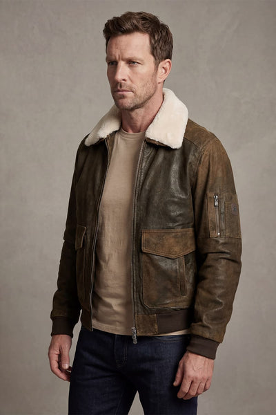 Aviatore Rock 100% vera pelle Made in Italy - Barone Firenze