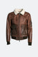Aviator Shearling Style Dark Brown man Barone firenze - 2