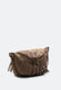 Bea Studded Suede Pouch Taupe woman Barone firenze - 5