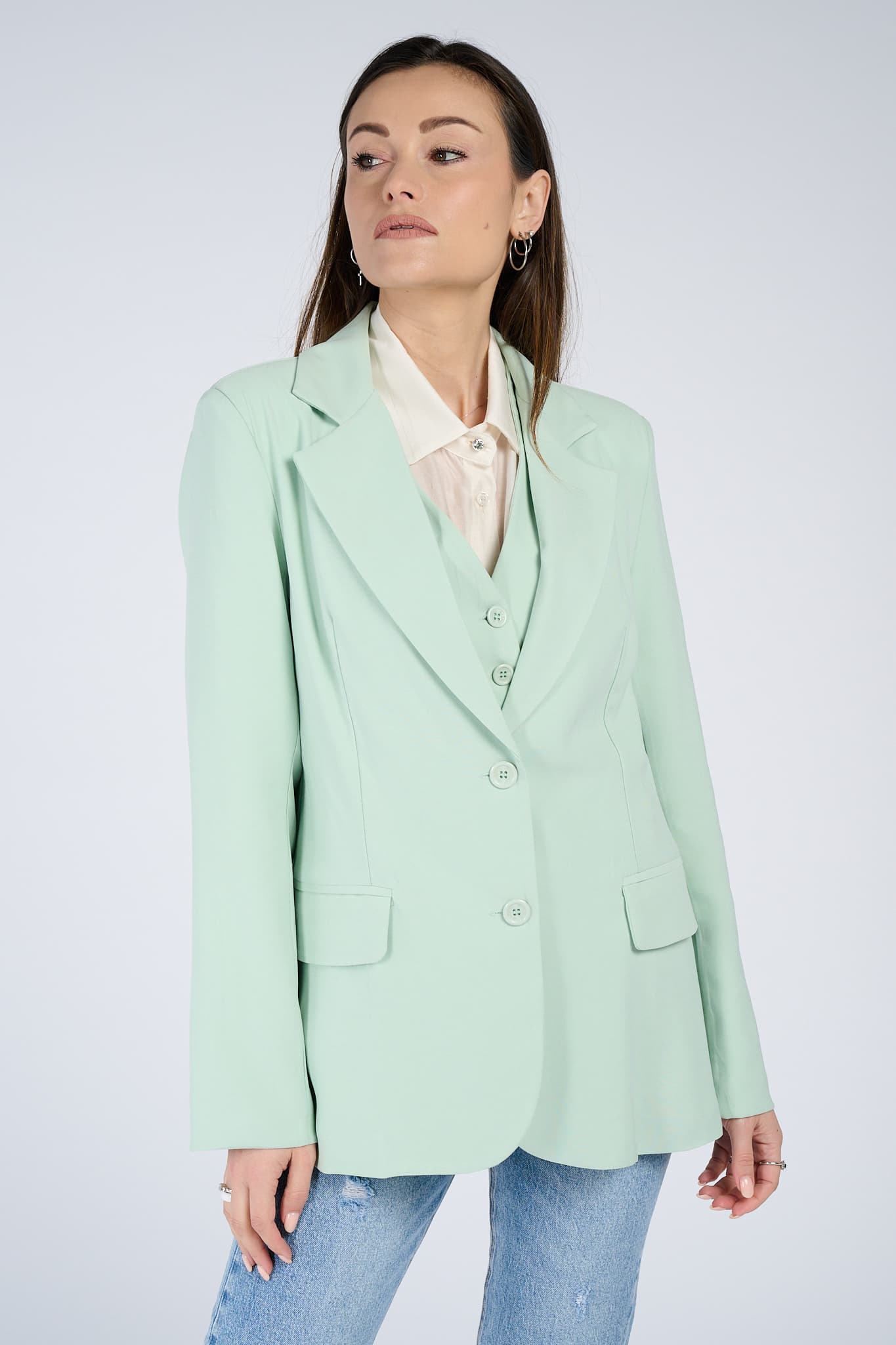 Blazer Over Tiffany woman Barone firenze - 2