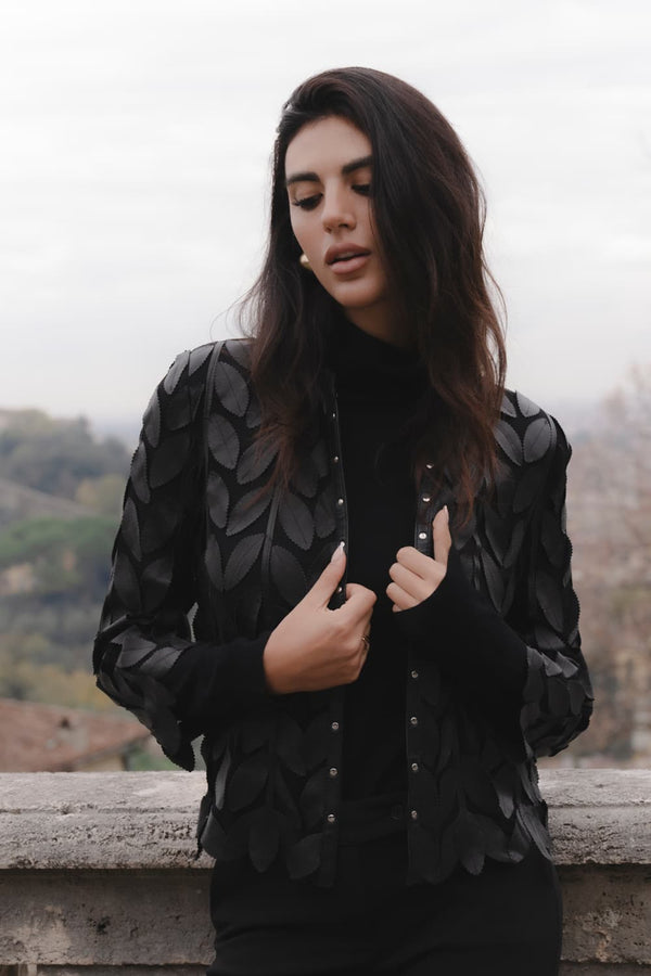 Leaves Jacket donna Barone firenze