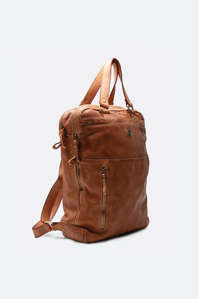 Tan Bolgheri Leather Backpack