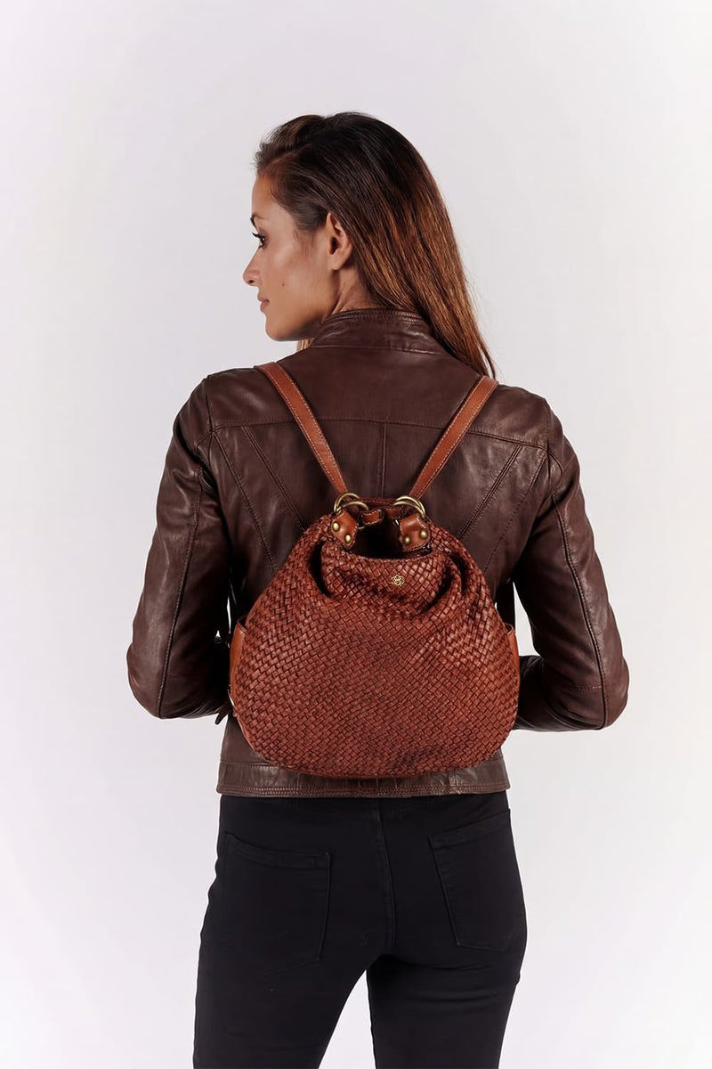 Bologna Weaving Tan woman Barone firenze - 4