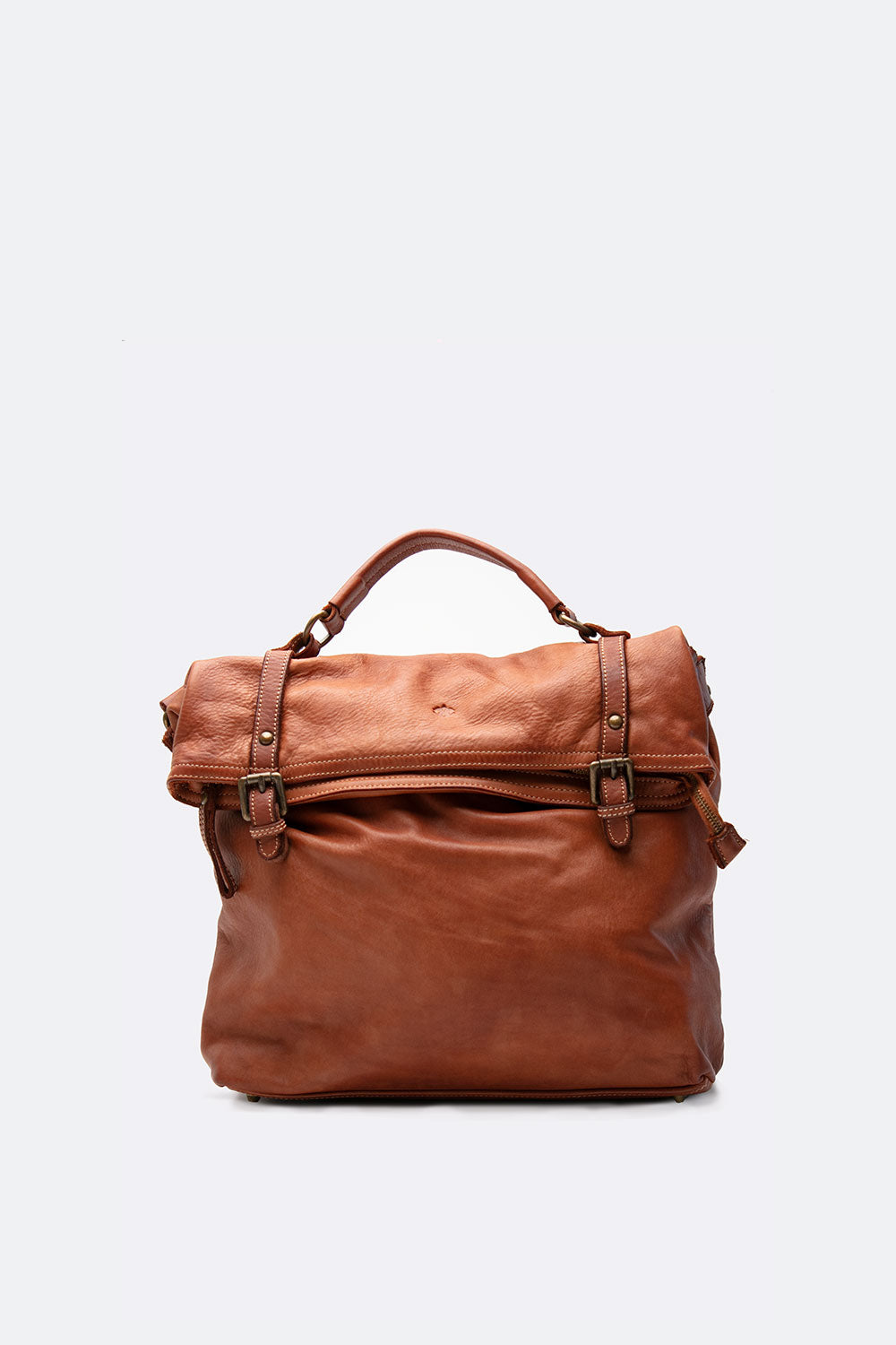 BRN - 050 Backpack in Cuoio unisex Barone firenze - 1
