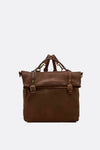 BRN - 050 Backpack in Dark Brown unisex Barone firenze - 1