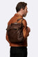 BRN - 050 Backpack in Dark Brown unisex Barone firenze - 5