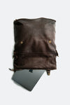 BRN - 050 Backpack in Dark Brown unisex Barone firenze - 9