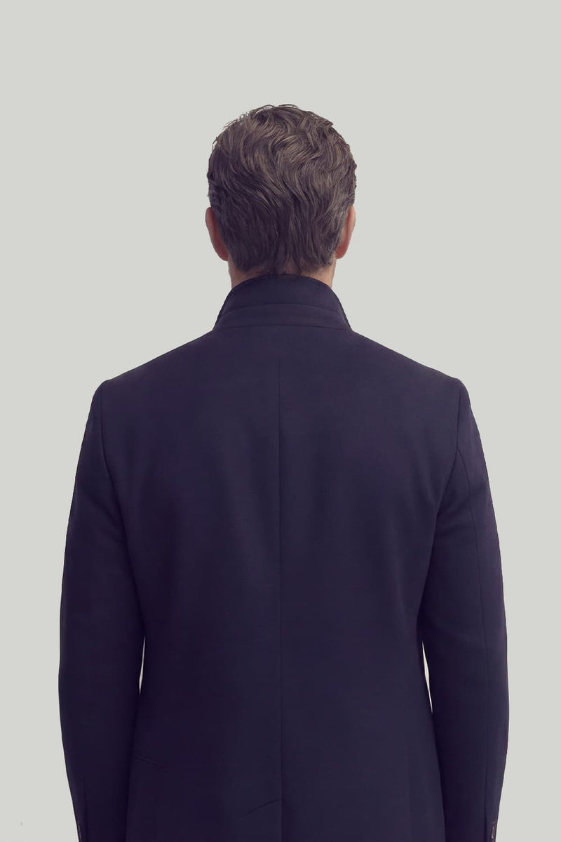 Mixed Cashmere Men's Elegant Coat man Barone firenze - 4
