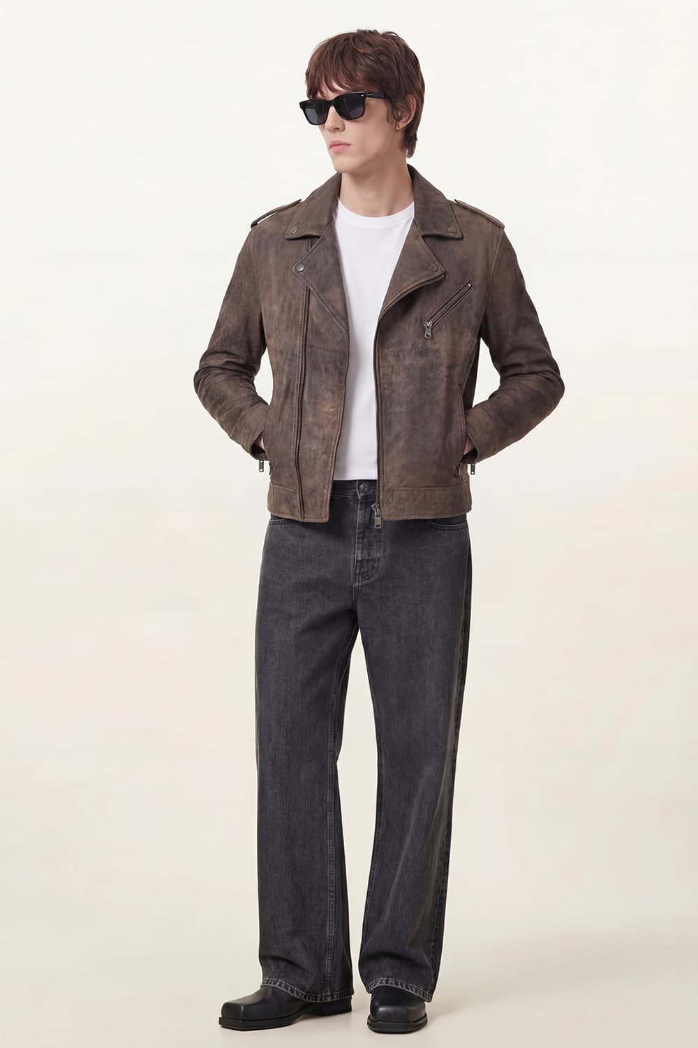 Chiodo Man Bis Nuvolato Dark Brown man Barone firenze - 5