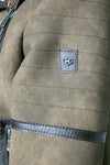 Chiodo Shearling Style Donna Verde woman Barone firenze - 7