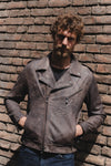Chiodo Man Bis Nuvolato Dark Brown man Barone firenze - 1