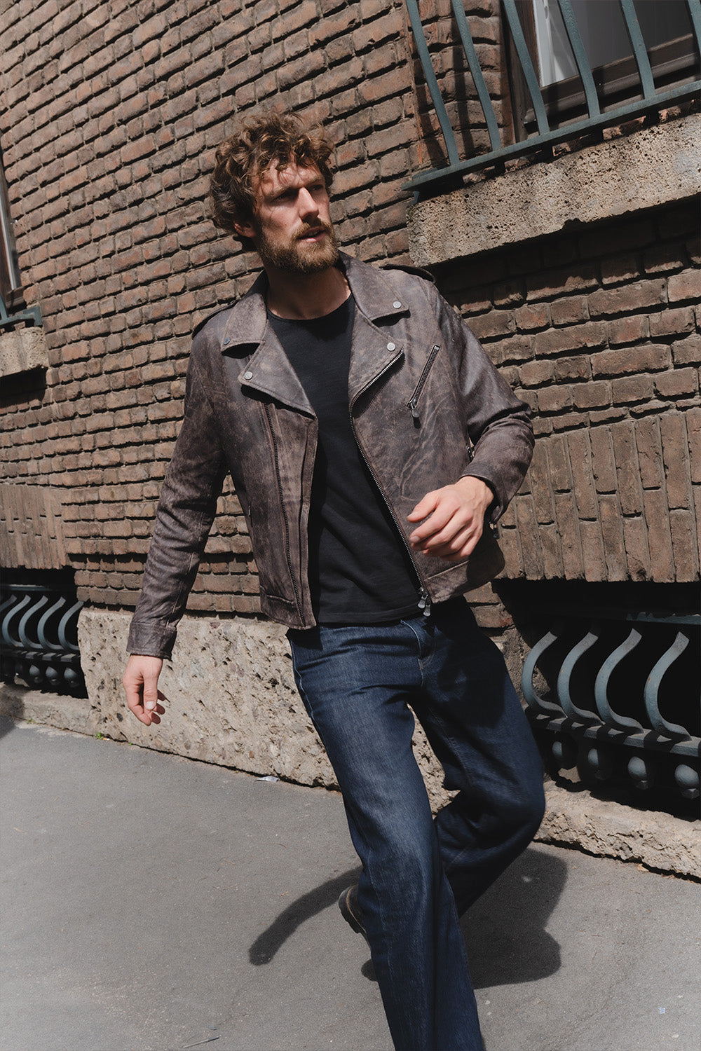Chiodo Man Bis Nuvolato Dark Brown man Barone firenze - 2