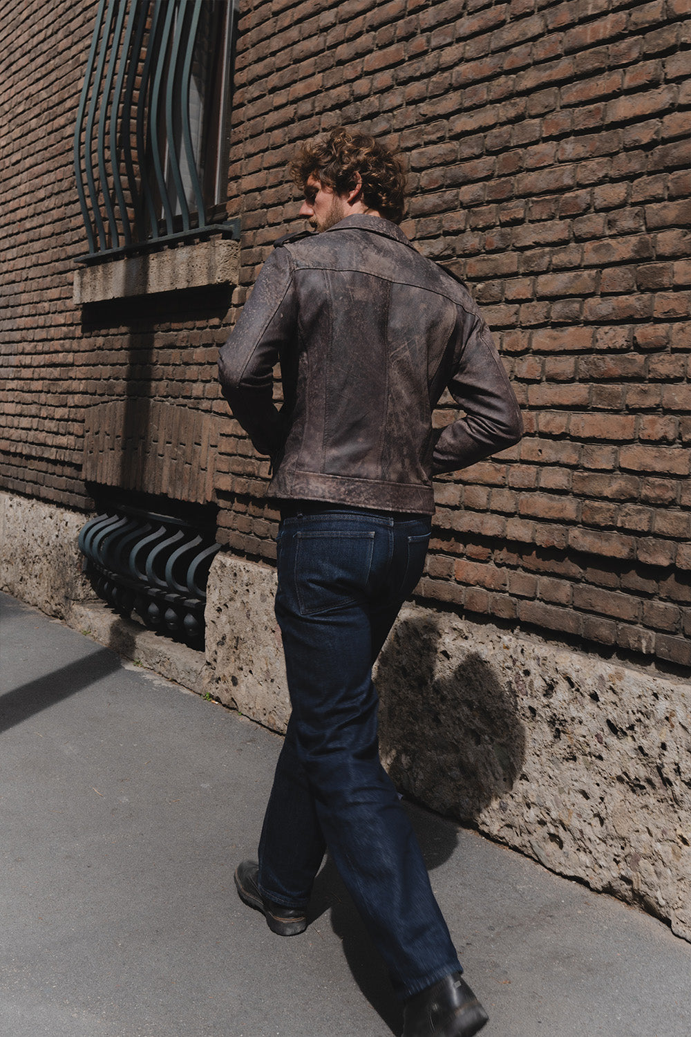 Chiodo Man Bis Nuvolato Dark Brown man Barone firenze - 6