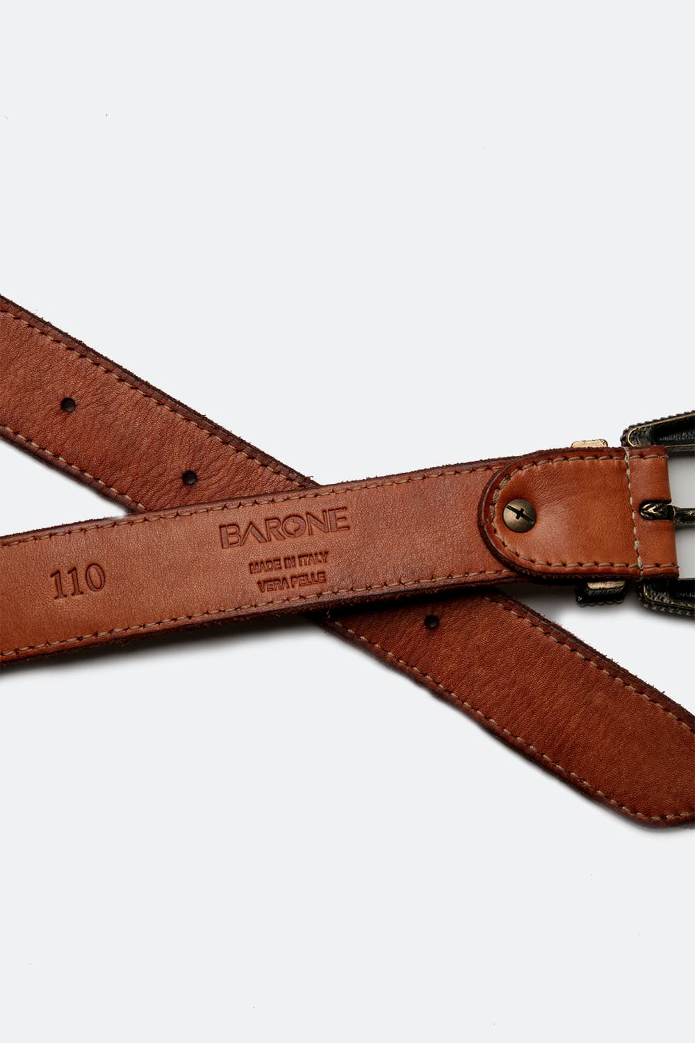 Dallas Men's Belt unisex Barone firenze - 2