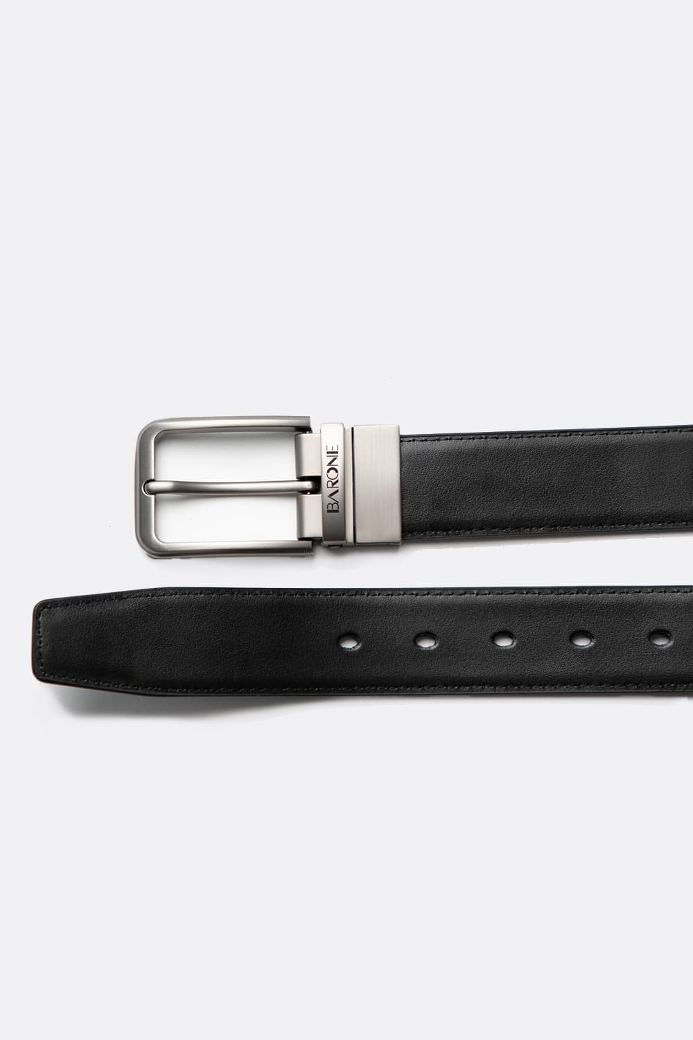 Men's Twist Belt Taupe man Barone firenze - 3