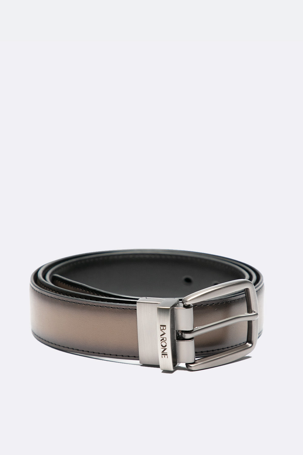 Men's Twist Belt Taupe man Barone firenze - 1