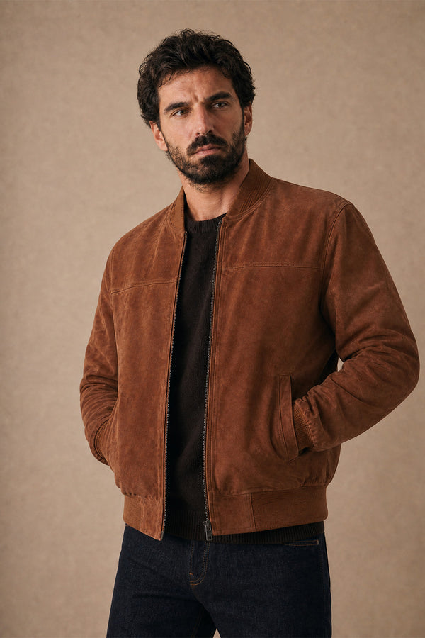 David Suede Dark Cognac unisex Barone firenze