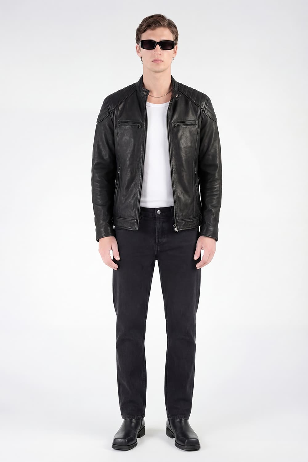 Elton Gold Bike giacca uomo 100% vera pelle Made in Italy - Barone Firenze