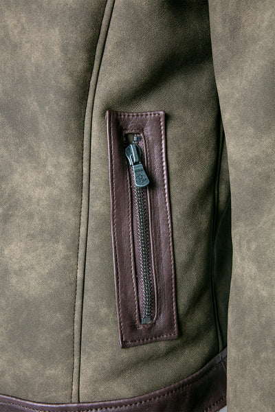 Elton Gold Colletto Shearling Style Verde