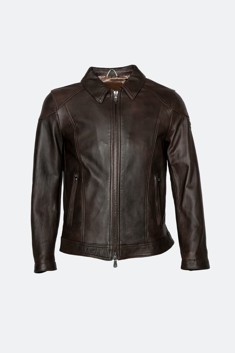Elton Gold Collar Dark Brown man Barone firenze - 2